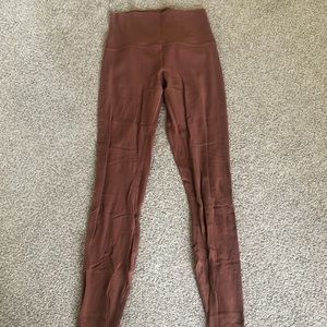 Rust lululemon align leggings